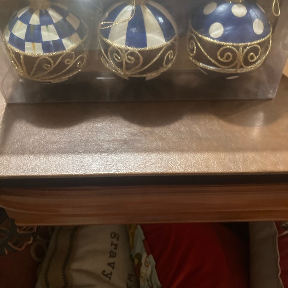 - Mackenzie Childs new in box Royal filigree ornaments set...